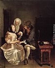 Gerard ter Borch The Glass of Lemonade painting